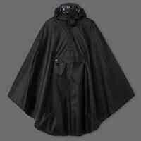 100 City Cycling Rain Poncho - Black