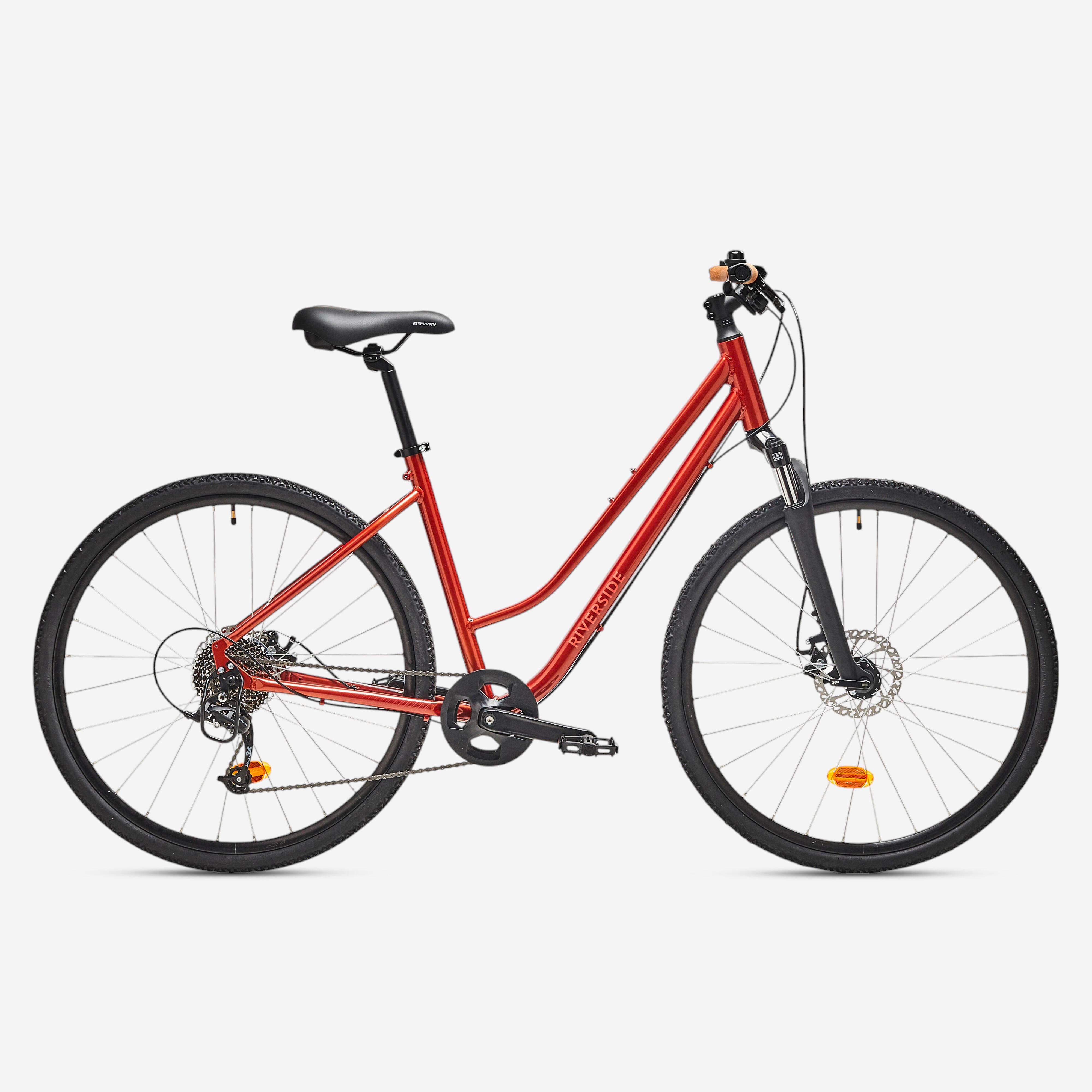Low Frame Hybrid Bike, Riverside 500 - ROCKRIDER