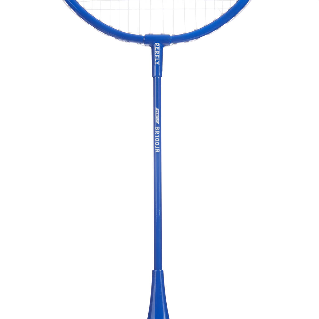 Bērnu badmintona rakete “100”, zila, sarkana