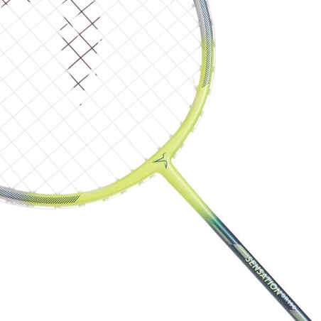 ADULT BADMINTON RACKET BR SENSATION 190 YELLOW GREEN