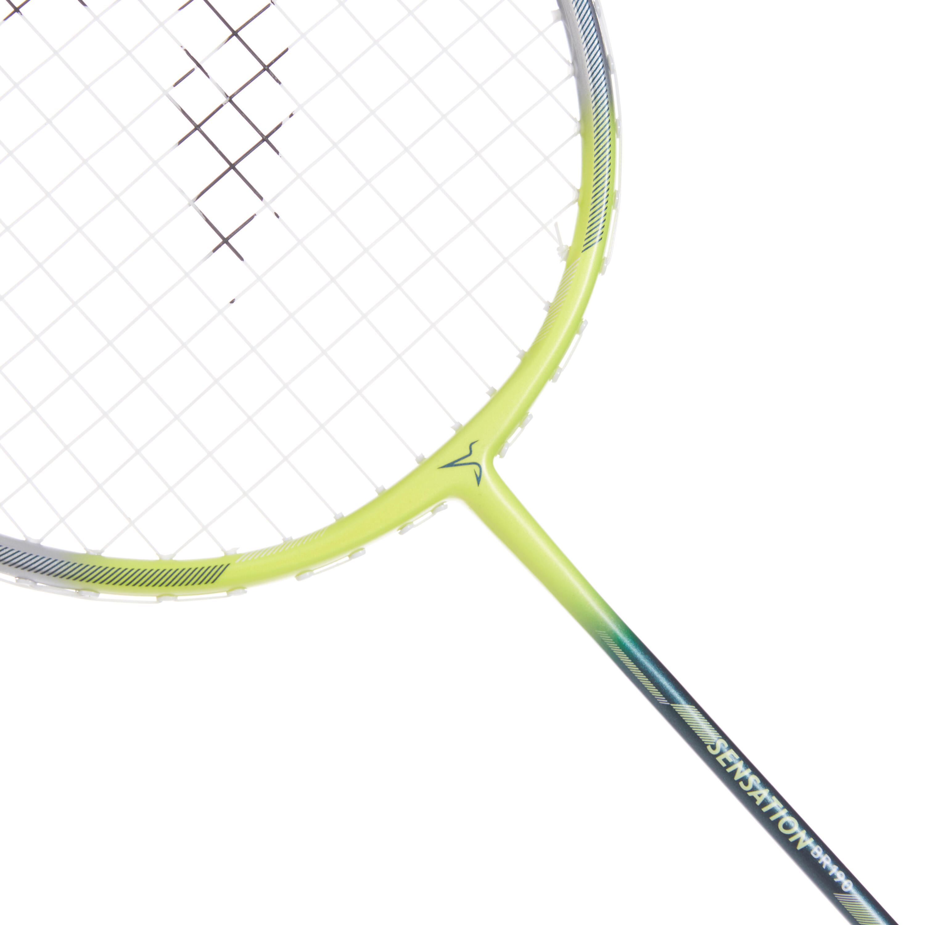 RAQUETE DE BADMINTON BR SENSATION 190 ADULTO AMARELO VERDE 16/17