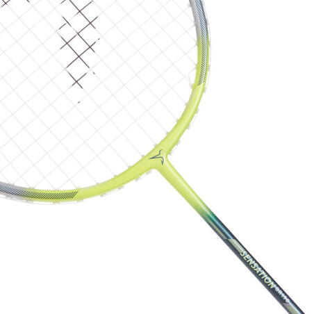 Raquette de Badminton Adulte BR Sensation 190 - Jaune/Vert