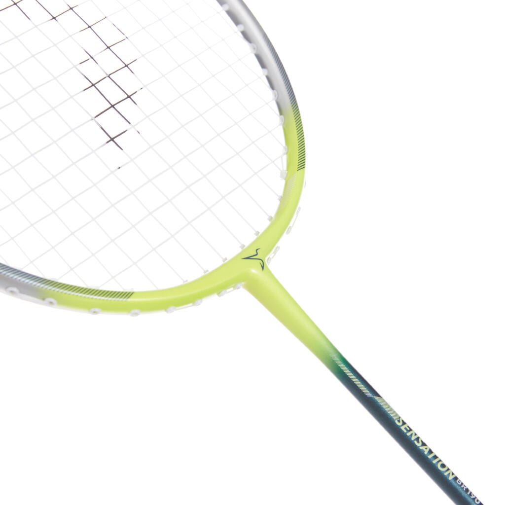 Pieaugušo badmintona rakete “Sensation 190”, dzeltena, zaļa