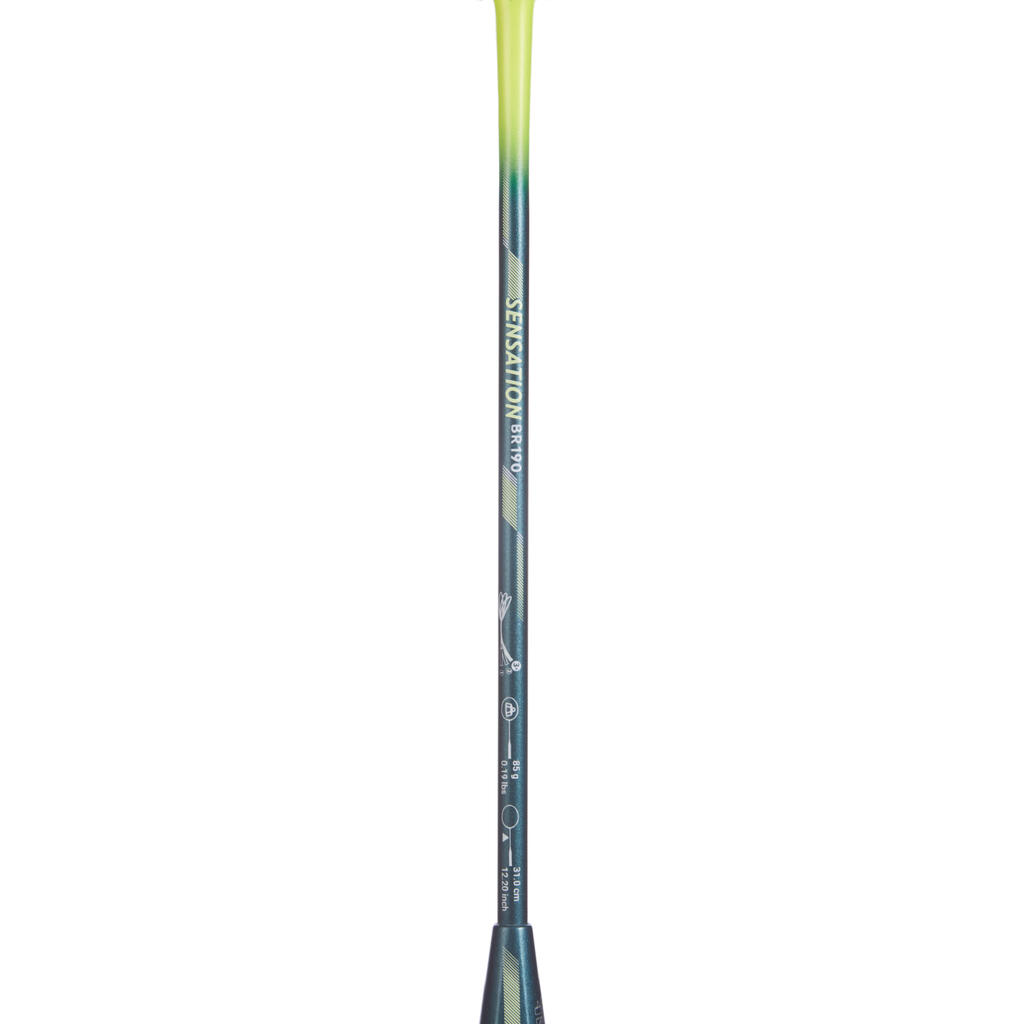 ADULT BADMINTON RACKET BR SENSATION 190 YELLOW GREEN