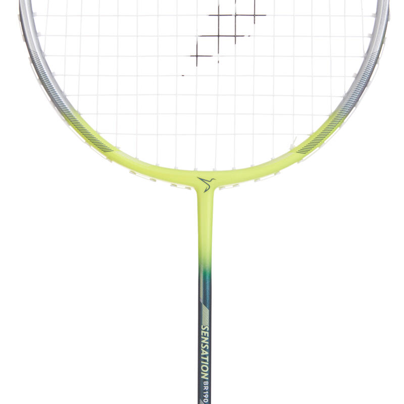 Rachetă Badminton BR190 Galben-Verde Adulți