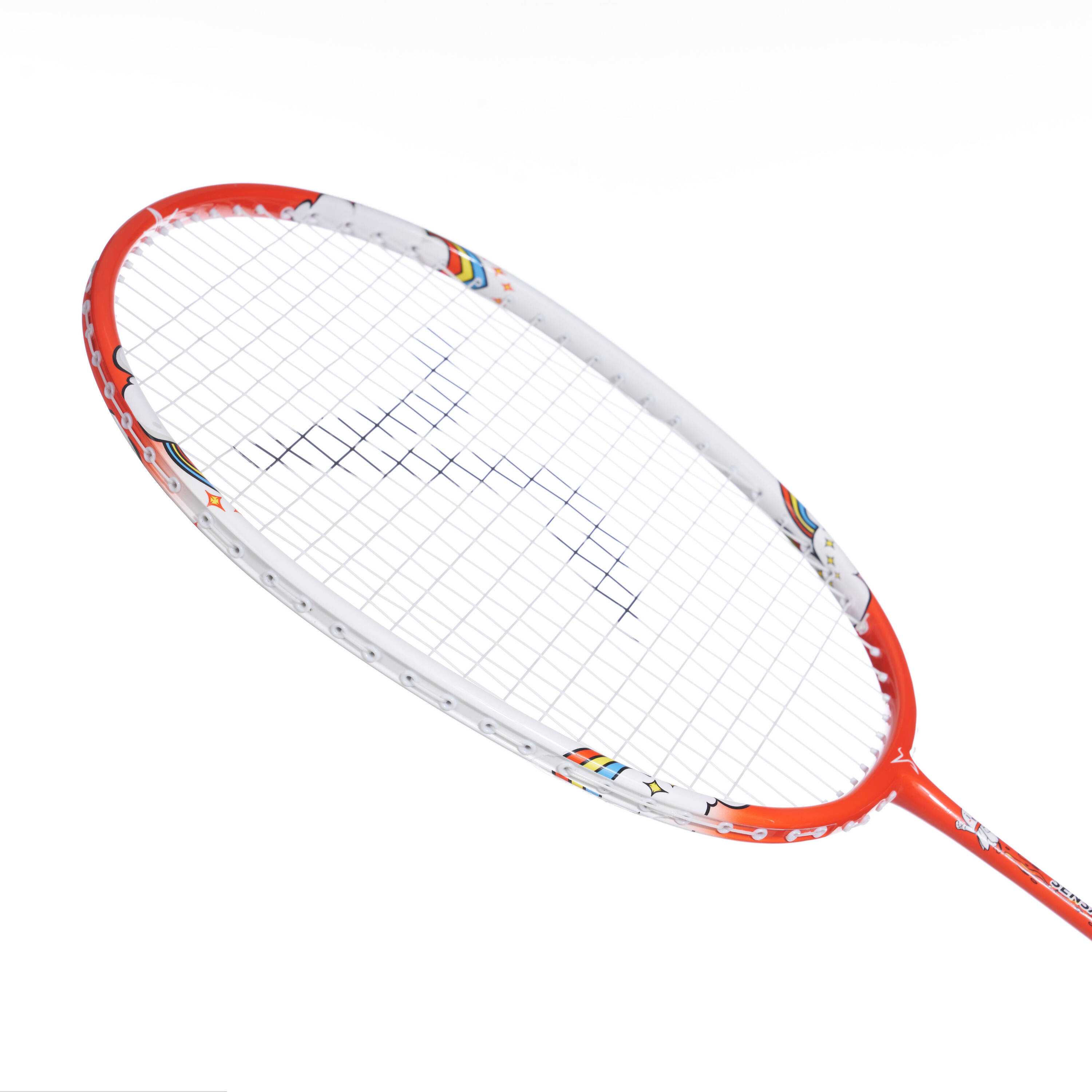 JUNIOR BADMINTON RACKET BR SENSATION 190 KID EASY ORANGE -  5