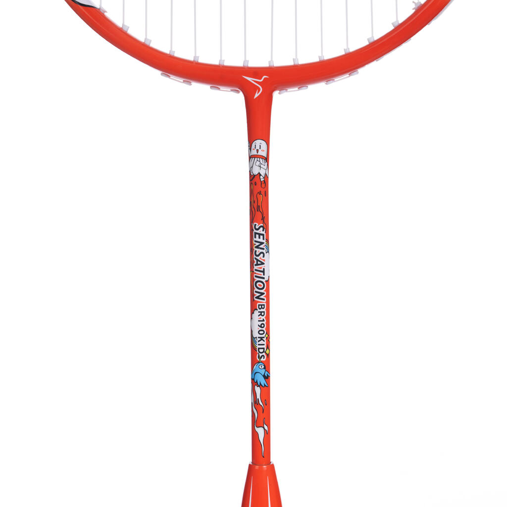 Oranžen badminton lopar BR SENSATION 190 EASY za otroke