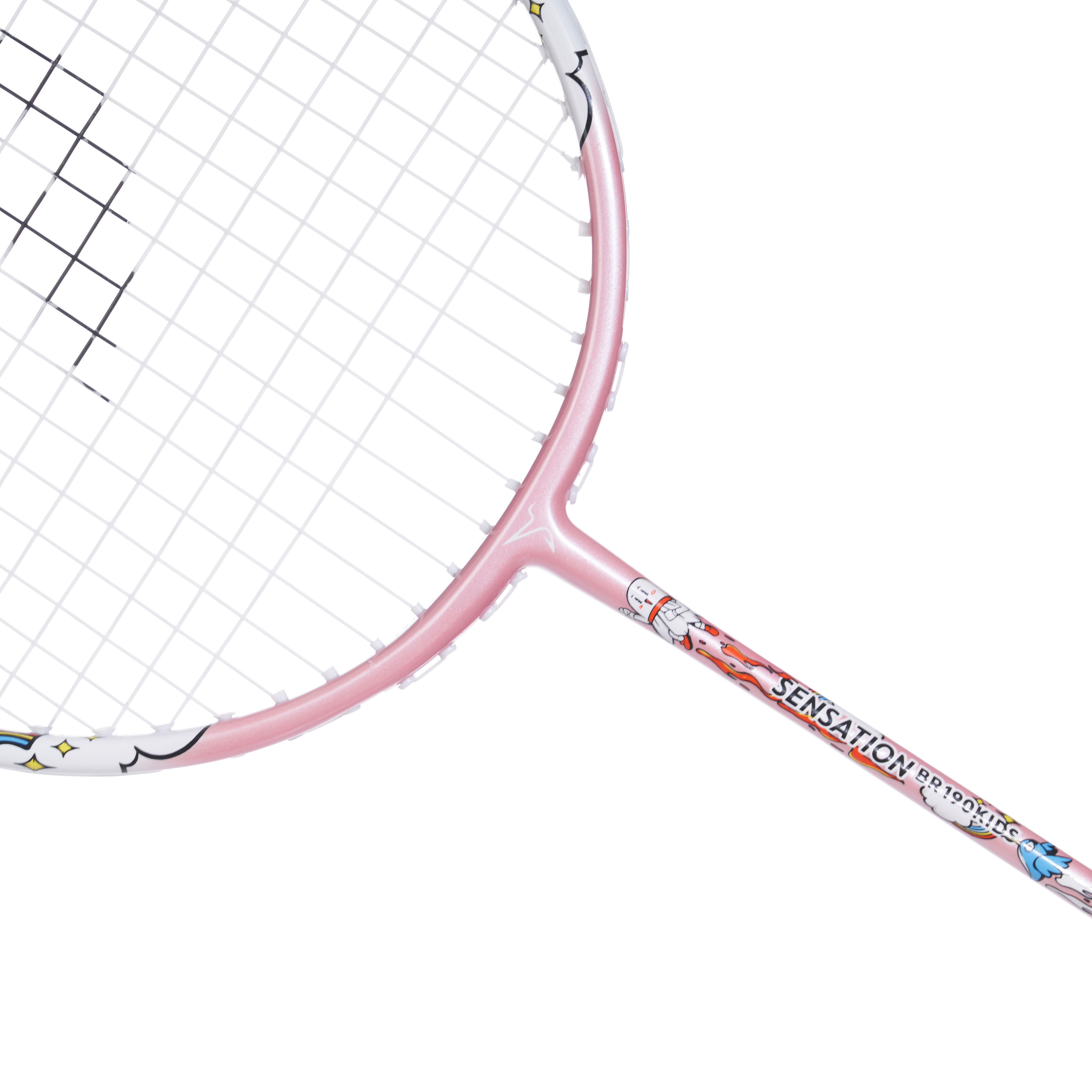 Kids' Badminton Racket - BR Sensation 190 Easy Pink - PERFLY