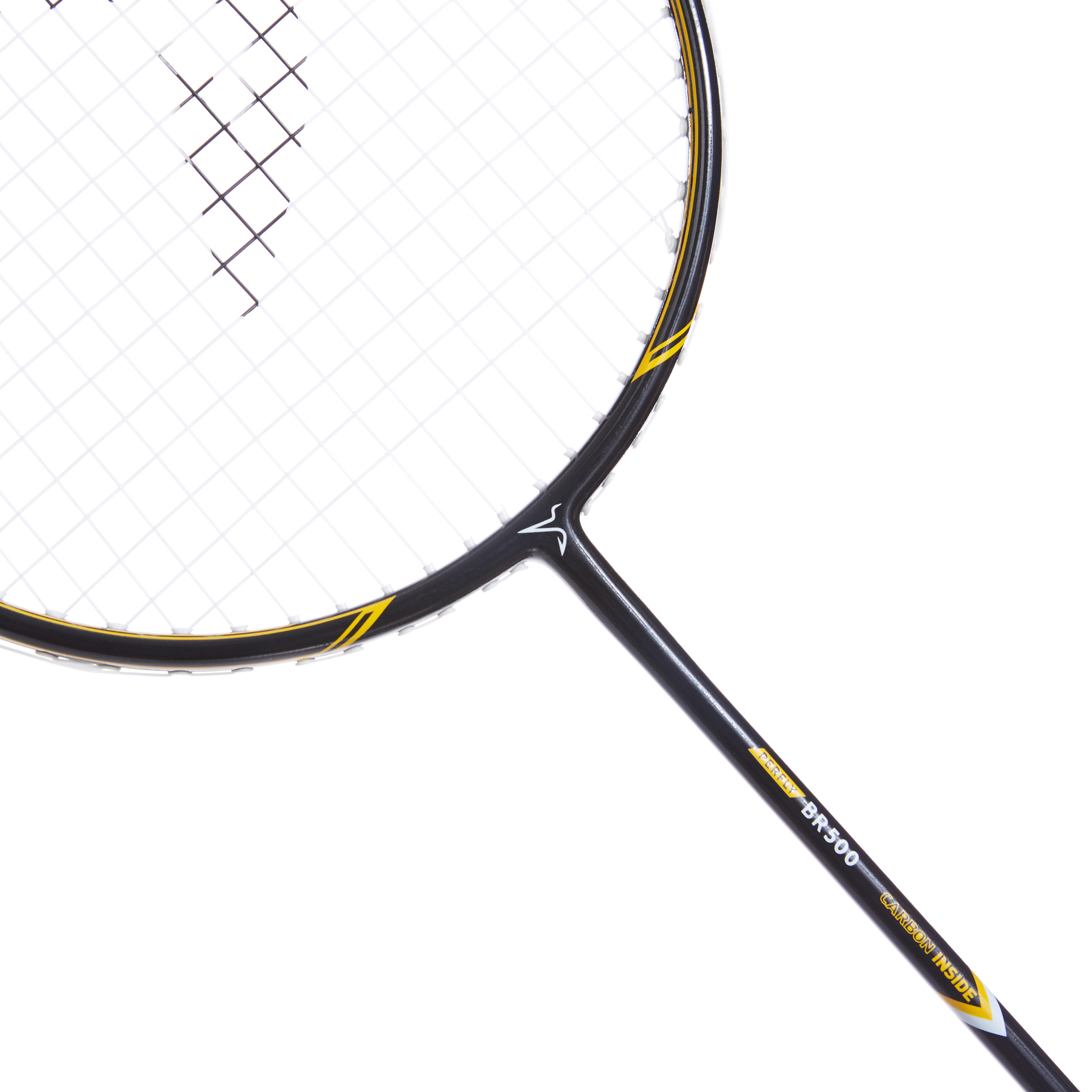 Badminton Racket - BR 500 Black/Yellow - KUIKMA