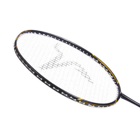 ADULT BADMINTON RACKET BR 500 BLACK YELLOW