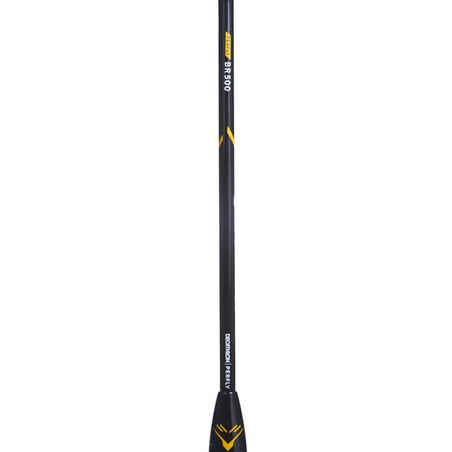 ADULT BADMINTON RACKET BR 500 BLACK YELLOW