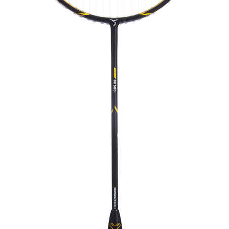 ADULT BADMINTON RACKET BR 500 BLACK YELLOW