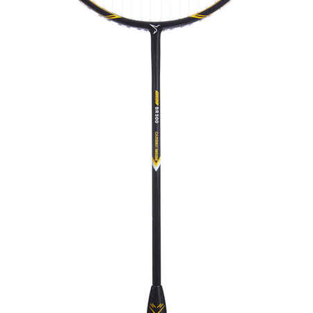 ADULT BADMINTON RACKET BR 500 BLACK YELLOW