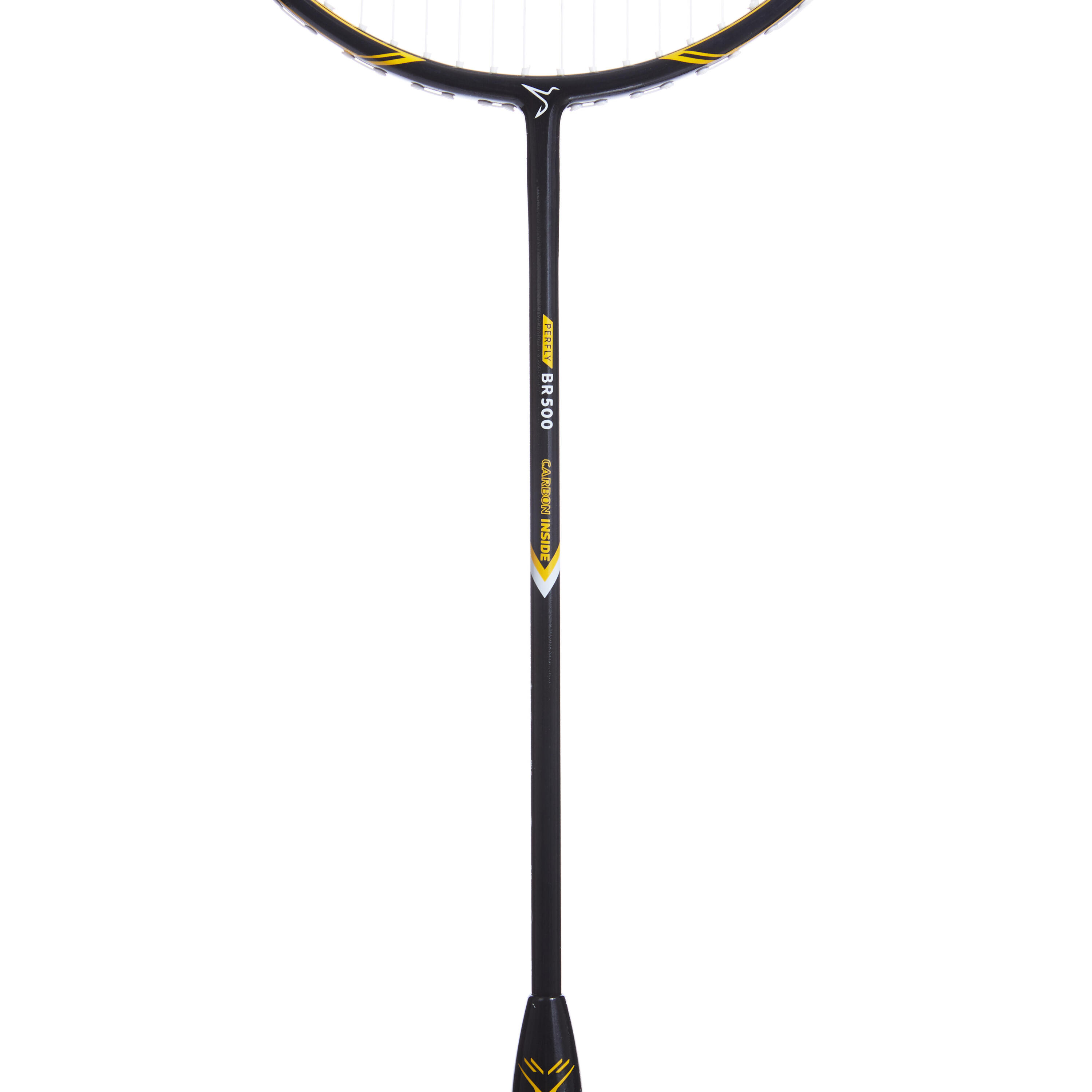 ADULT BADMINTON RACKET BR 500 BLACK YELLOW 4/36