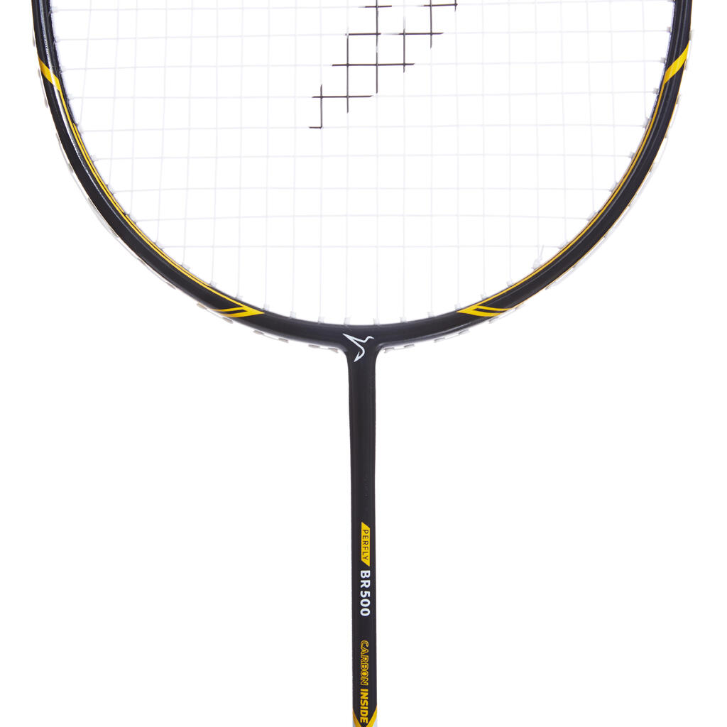 Bedmintonová raketa BR 500 čierno-žltá