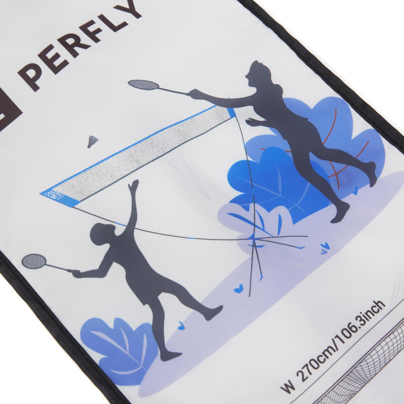 Fileu de badminton portabil Easy Net Discover V2 - Albastru