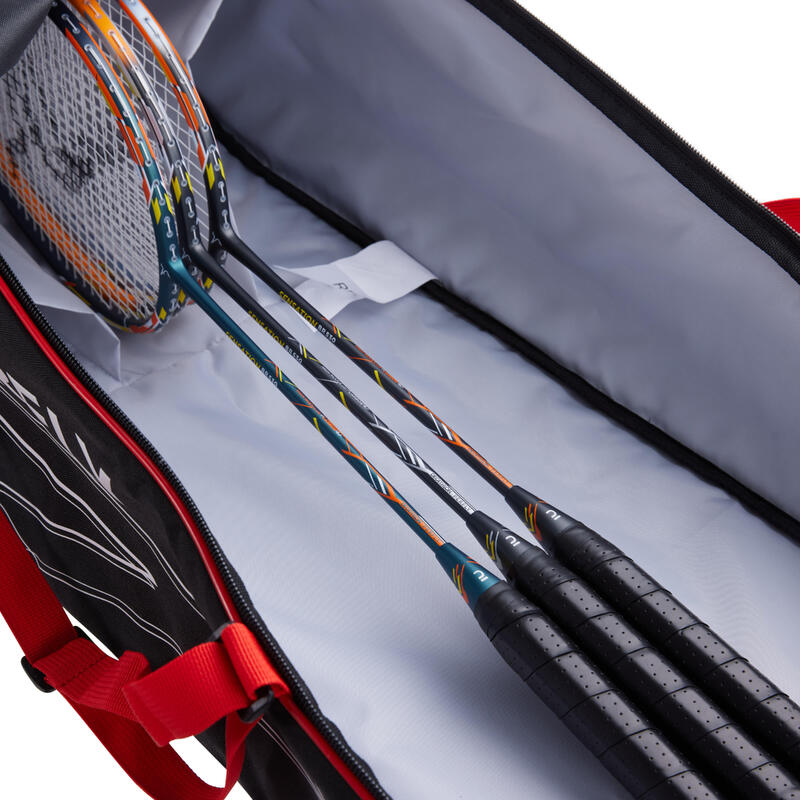 Sac à raquette de badminton, Racketbag, noir/ sur