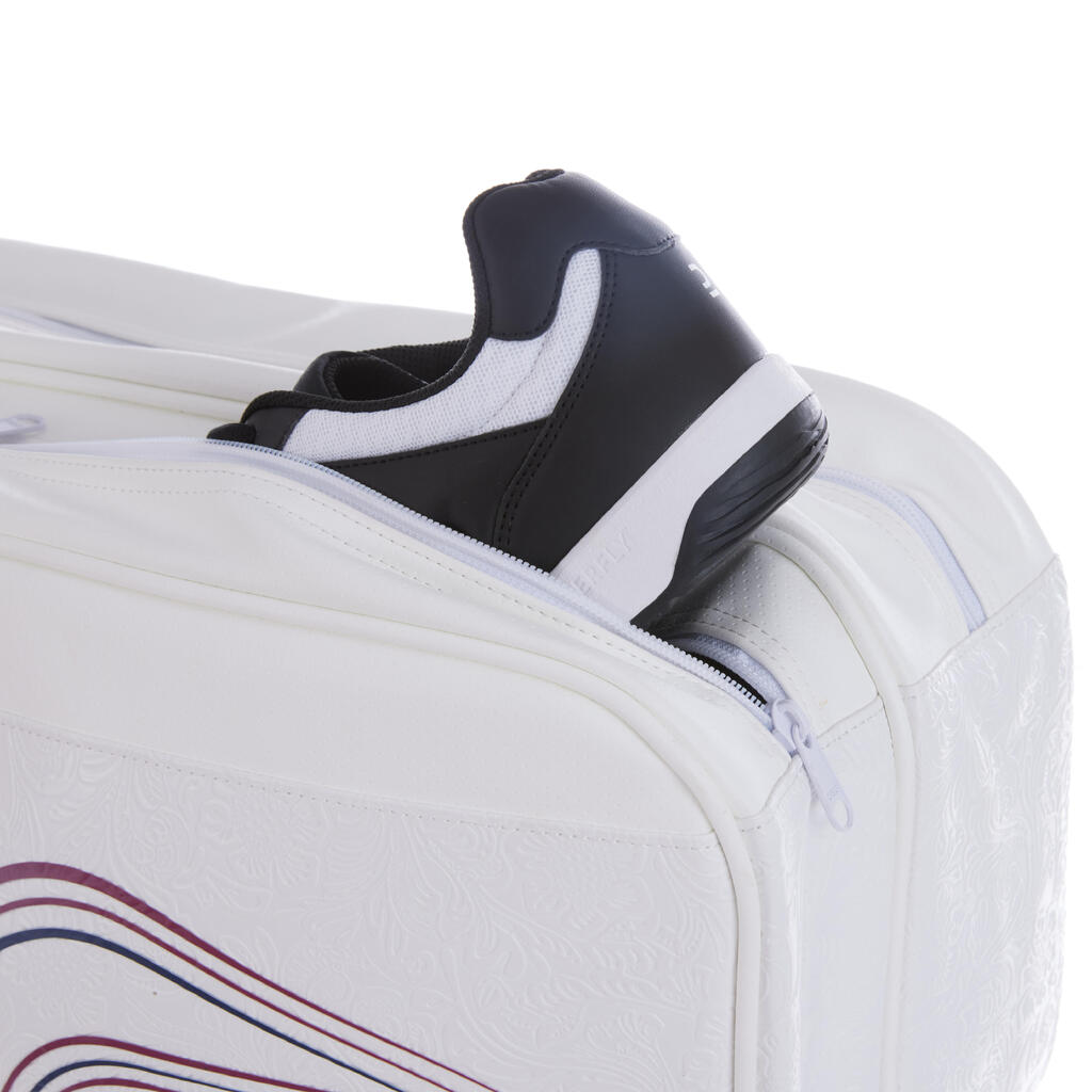 Torba za badminton 990 za odrasle bijela