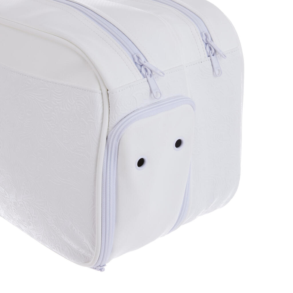 Torba za badminton 990 za odrasle bijela