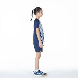 BADMINTON JUNIOR T SHIRT LITE 560 NAVY BLUE