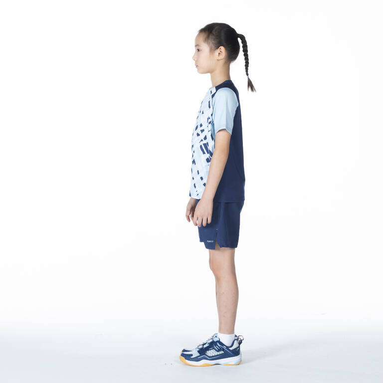 BADMINTON JUNIOR T SHIRT LITE 560 NAVY BLUE