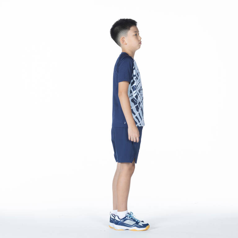 BADMINTON JUNIOR T SHIRT LITE 560 NAVY BLUE