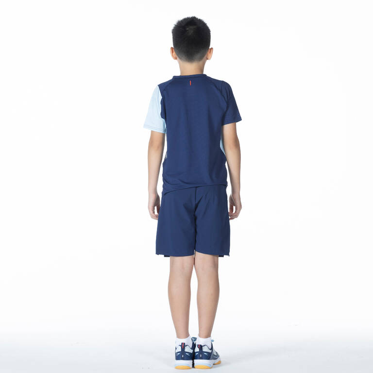 BADMINTON JUNIOR T SHIRT LITE 560 NAVY BLUE