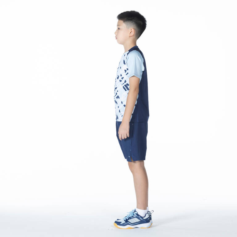 BADMINTON JUNIOR T SHIRT LITE 560 NAVY BLUE