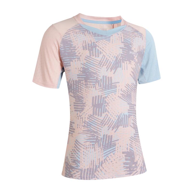 BADMINTON JUNIOR T SHIRT LITE 560 PINK CAROLINA