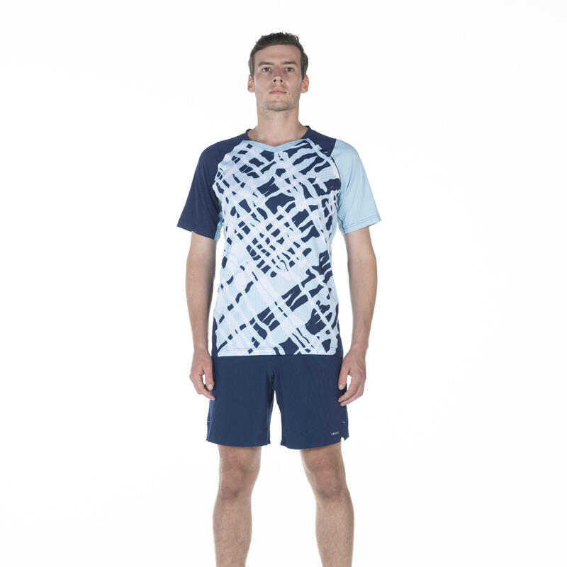 MEN BADMINTON T-SHIRT LITE 560 CAROLINA BLUE