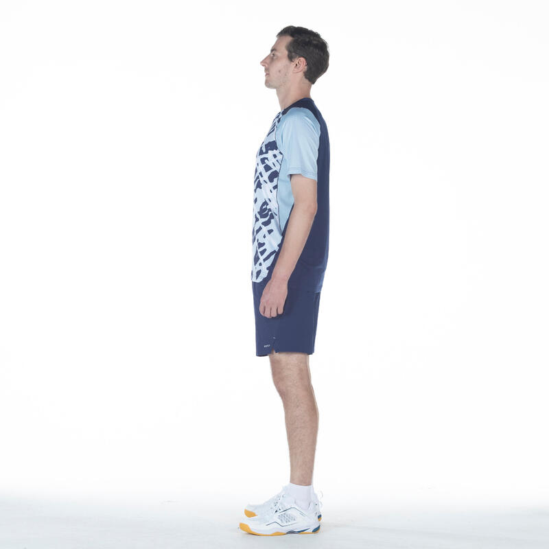 MEN BADMINTON T-SHIRT LITE 560 CAROLINA BLUE