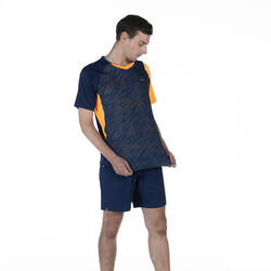 MEN BADMINTON T-SHIRT LITE 560 NAVY ORANGE