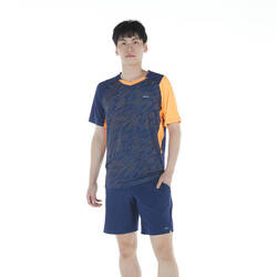 MEN BADMINTON T-SHIRT LITE 560 NAVY ORANGE