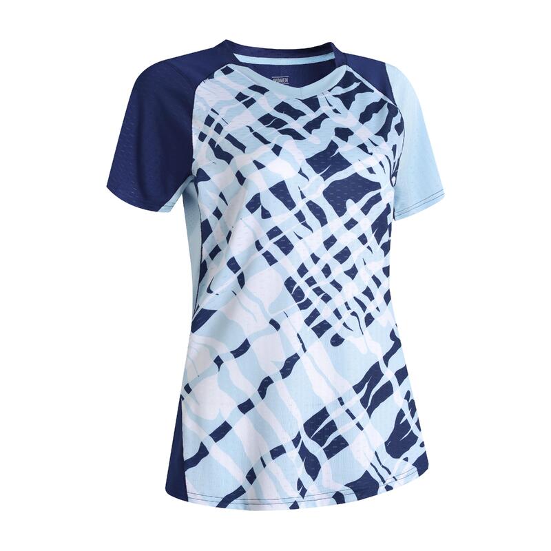 女款羽球 T 恤 LITE 560－卡羅萊納藍