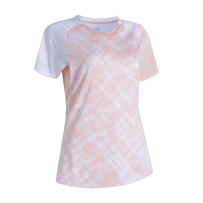 T-SHIRT BADMINTON WANITA LITE 560 PINK