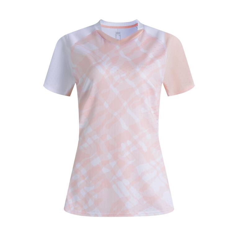 WOMEN BADMINTON T SHIRT LITE 560 PINK