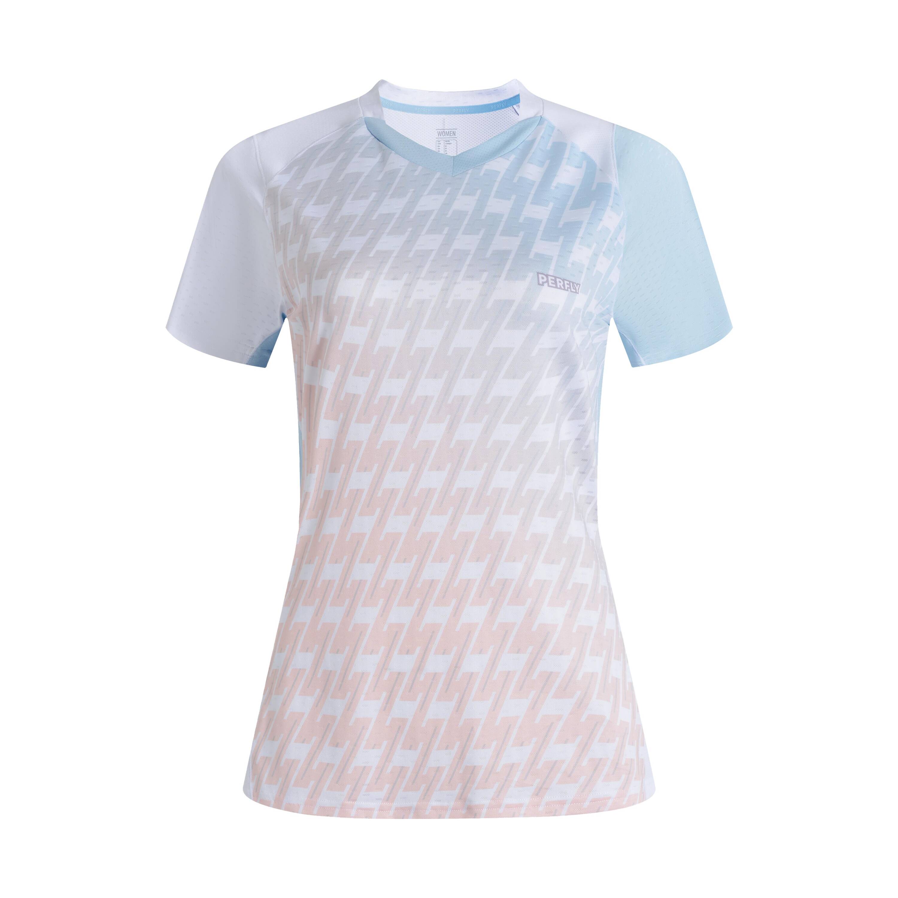 WOMEN BADMINTON T SHIRT LITE 560 WHITE -  2