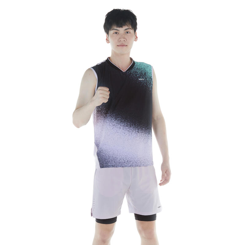 MEN BADMINTON T-SHIRT PERFORM 990 LIGHT LILAC