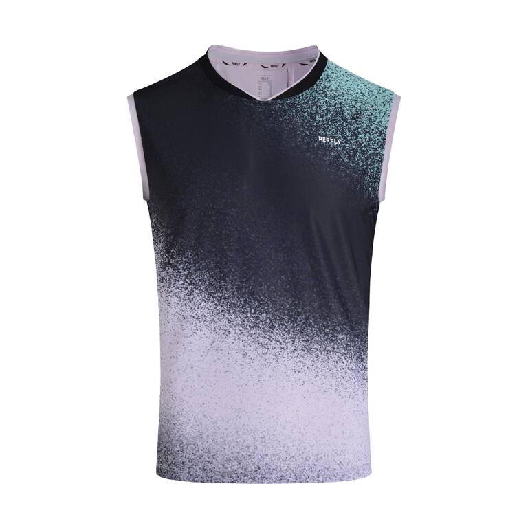 MEN BADMINTON T-SHIRT PERFORM 990  LIGHT LILAC