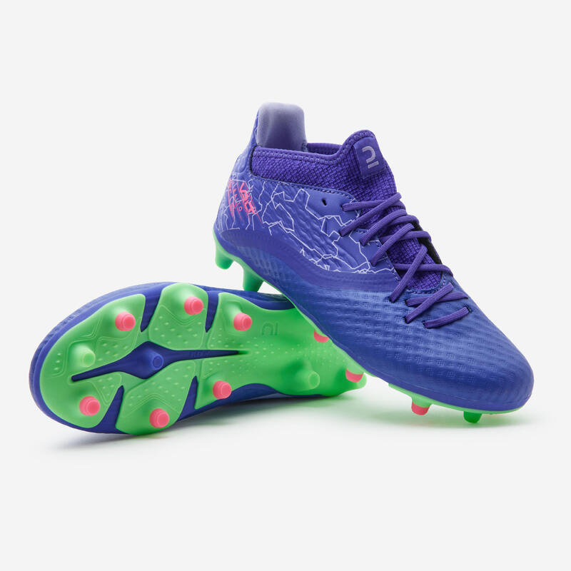 Buty do piłki nożnej dla dzieci Kipsta Viralto III FG Alpha sznurowane