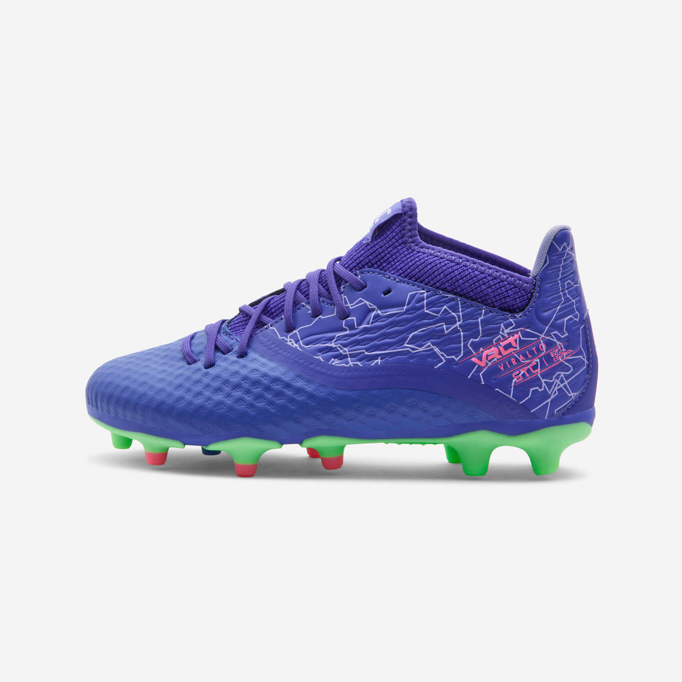 Kids' Lace-Up Football Boots Viralto III FG - Alpha