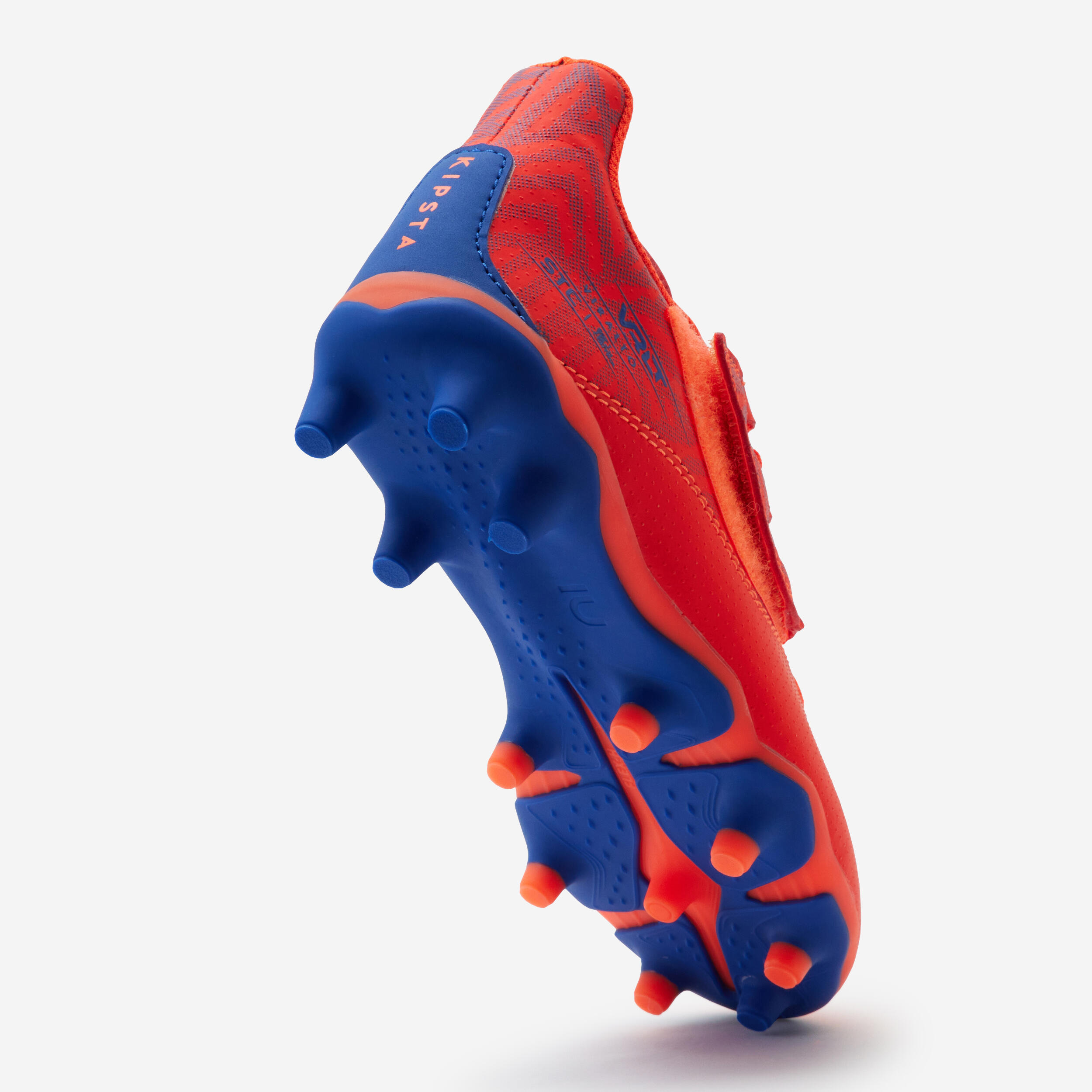 Kids' Rip-Tab Football Boots Viralto I Easy FG - Orange/Blue 5/11
