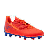 Kids' Rip-Tab Football Boots Viralto I Easy FG - Orange/Blue