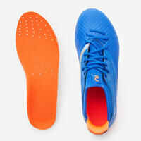 Kids' Lace-Up Football Boots Viralto III Turf TF - Blue/Orange