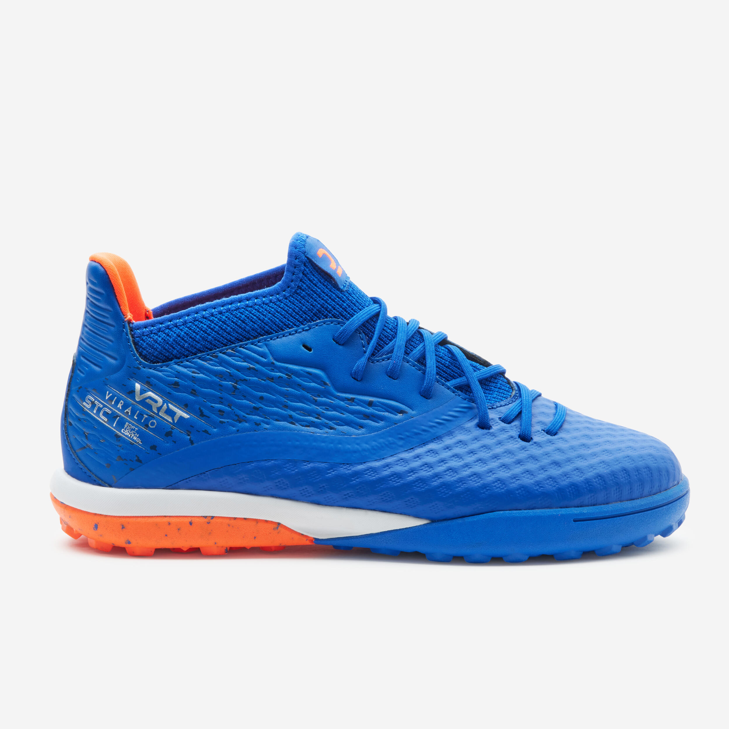 indigoblau / fluoreszierendes Flammenorange