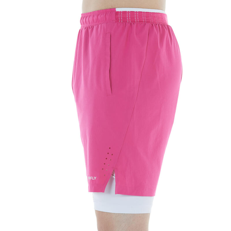 MEN BADMINTON SHORT PERFORM 990 PINK