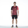 Men Badminton T-Shirt Lite 560 Black Raspberry