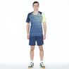 Men Badminton T-Shirt Lite 560 Navy Fluo Lime