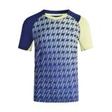 Men Badminton T-Shirt Lite 560 Navy Fluo Lime