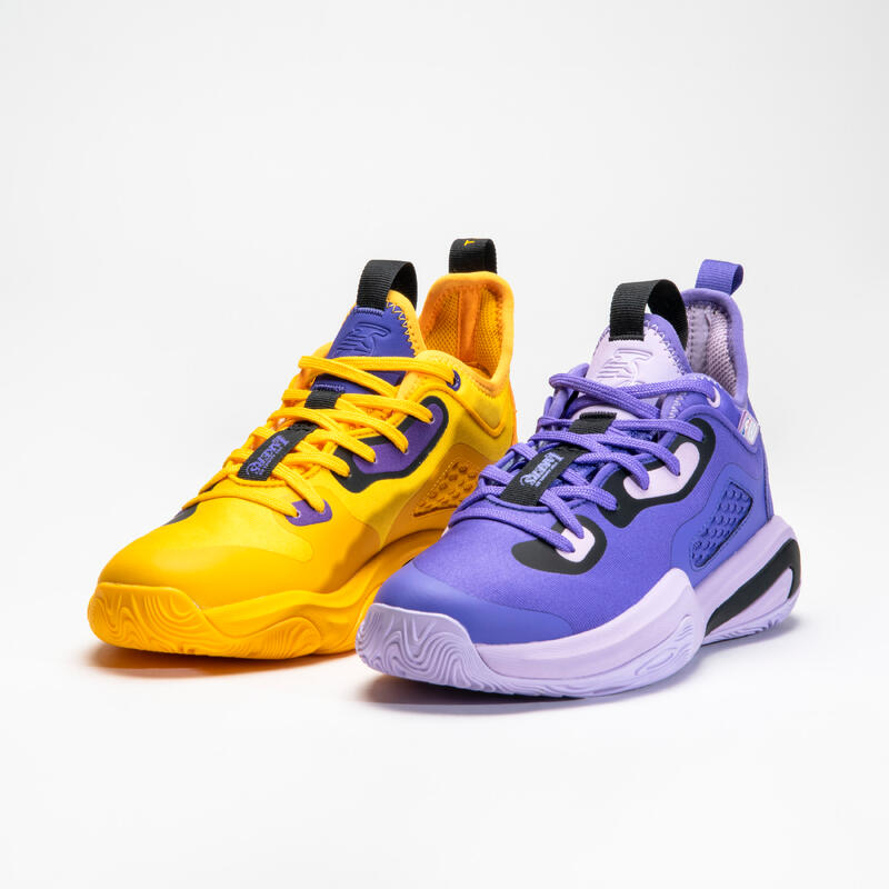 Girls/Boys' Basketball Shoes SE900 Mini Me NBA - Purple/Los Angeles Lakers